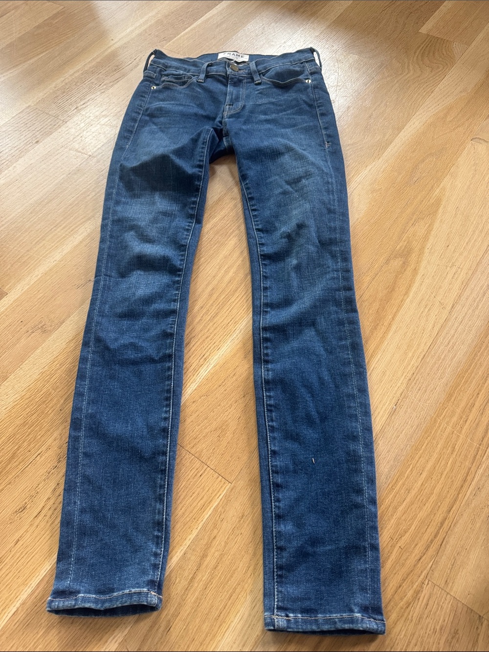 Frame Le skinny de Jeanne Skinny Jeans - Dark Blue Women's Denim